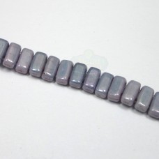 3x6mm Brick Czech Mate Luster-Opaque Amethyst